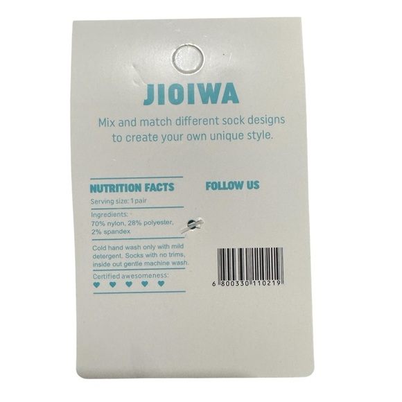 JIOIWA Disney Frozen Elsa Knee-High blue & white Socks w/ Sparkly Embellishment - Picture 5 of 5